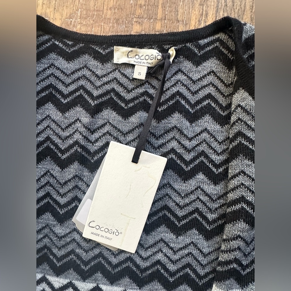 NEW Cocogia Italian Cardigan, Size Small - Picture 8 of 13